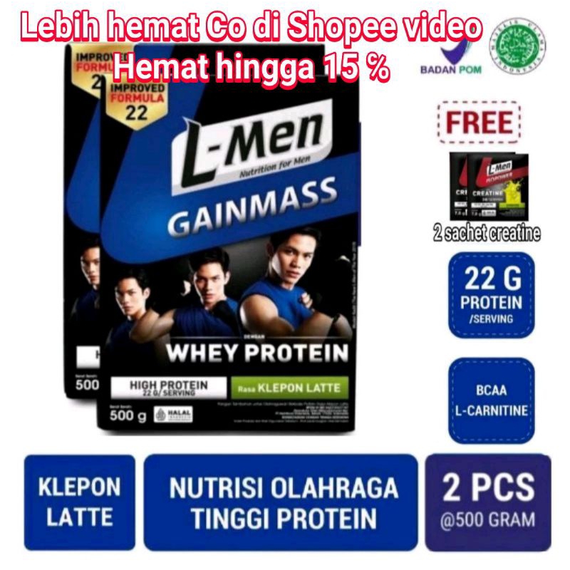 Jual L Men Gainmass L Men Gain Mass Susu Penambah Berat Badan Shopee