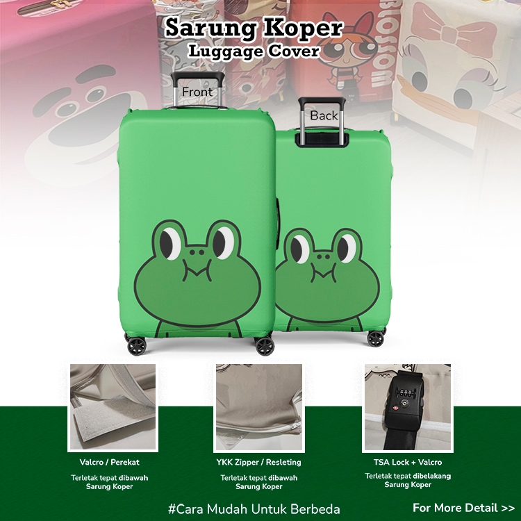 LINE Leonard 001 - Sarung Koper / Cover Pelindung Koper /Luggage Cover