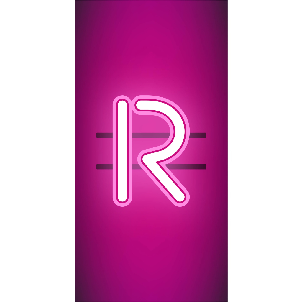 Jual hiasan dinding huruf motif neon pink custom nama abjad alfabet ...