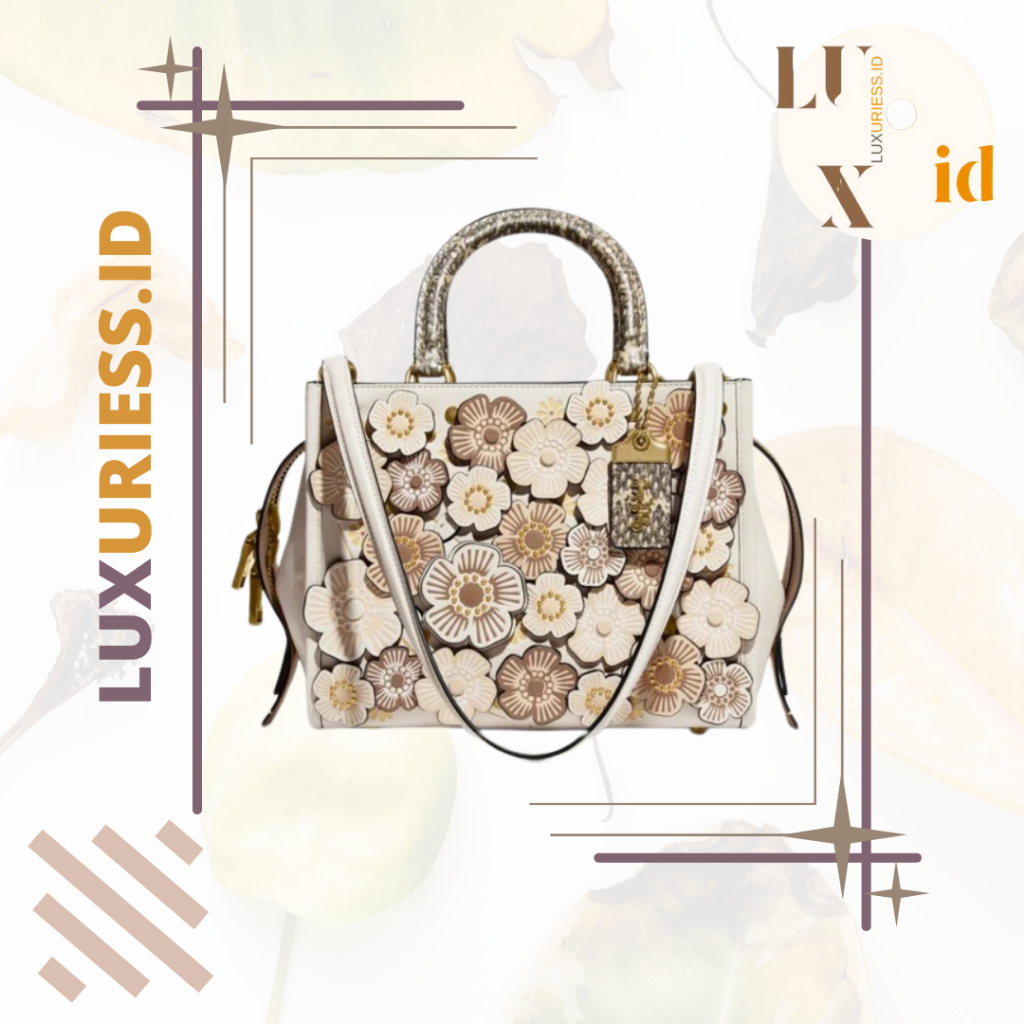 Jual COACH ROGUE IN COLORBLOCK WITH TEA ROSE AND SNAKESKIN DETAIL ...
