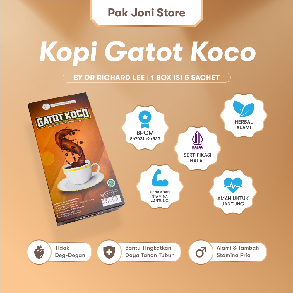 Jual Kopi Gatot Koco By Dr Richard Lee Dr Hen Original 1 Box Isi 5