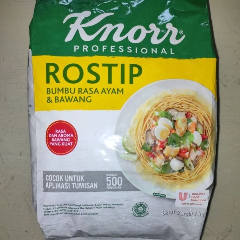 Jual KNORR ROSTIP (BUMBU PENYEDAP RASA AYAM + BAWANG) 1Kg | Shopee ...