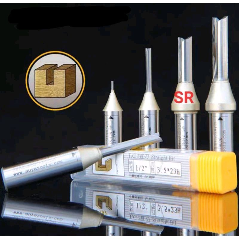 Jual Mata Router/ Profil Lurus 5mm × 15mm As 1/4 Inch Full TCT ...