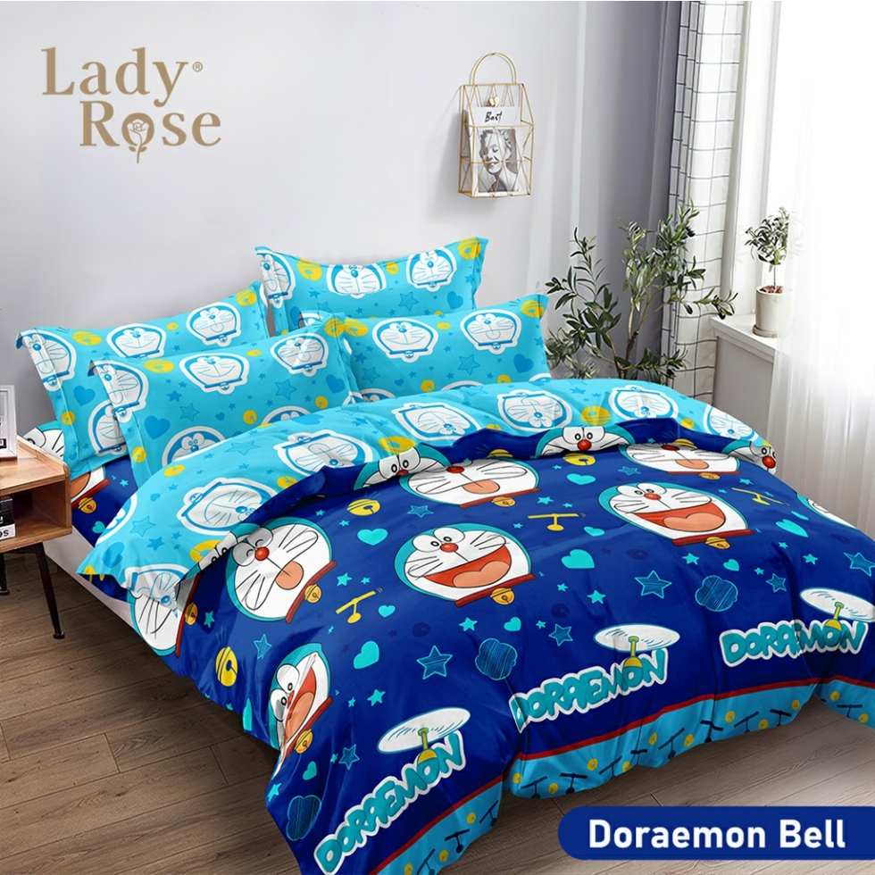 Jual Bedcover Lady Rose Queen 160x200 Doraemon Bell Shopee Indonesia