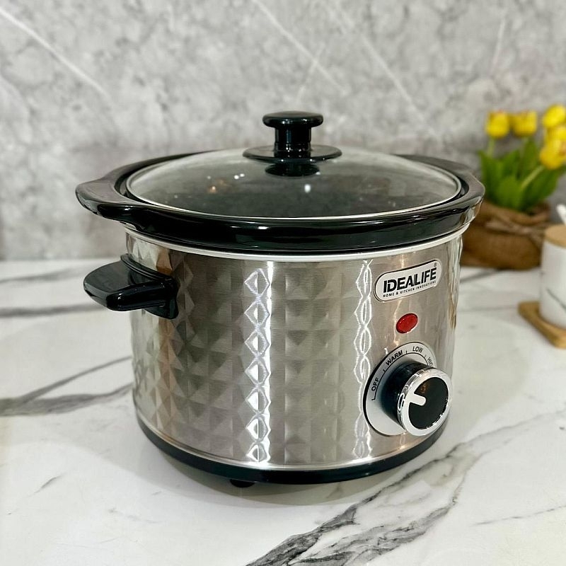 Jual Slow Cooker Alat Masak Kuah Sup Bayi Rice Cooker Liter Idealife Shopee Indonesia