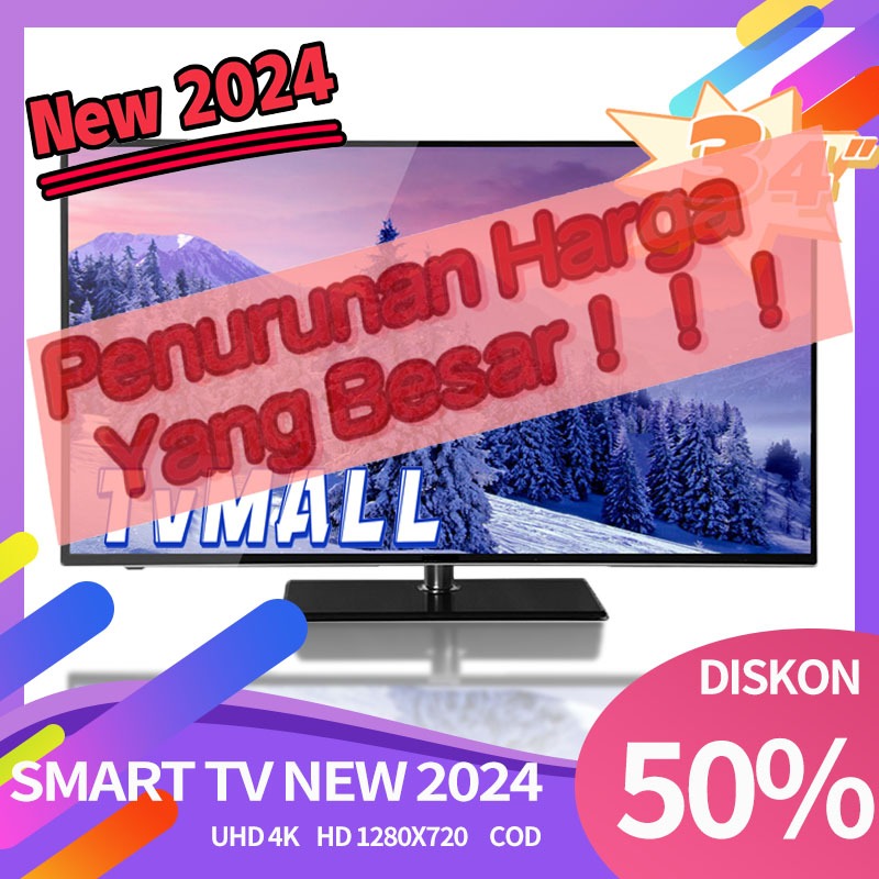 Jual tv led digital pocostar smart tv mall smart tv 32 34 inch tv