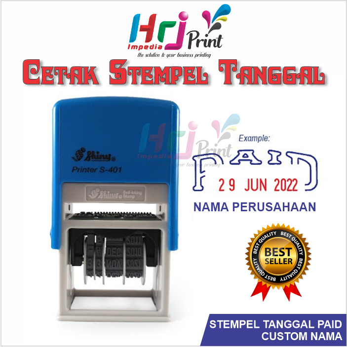 Jual Cetak Stempel Tanggal Paid Custom Nama Perusahaan Stempel Paid Custom Stempel Tanggal