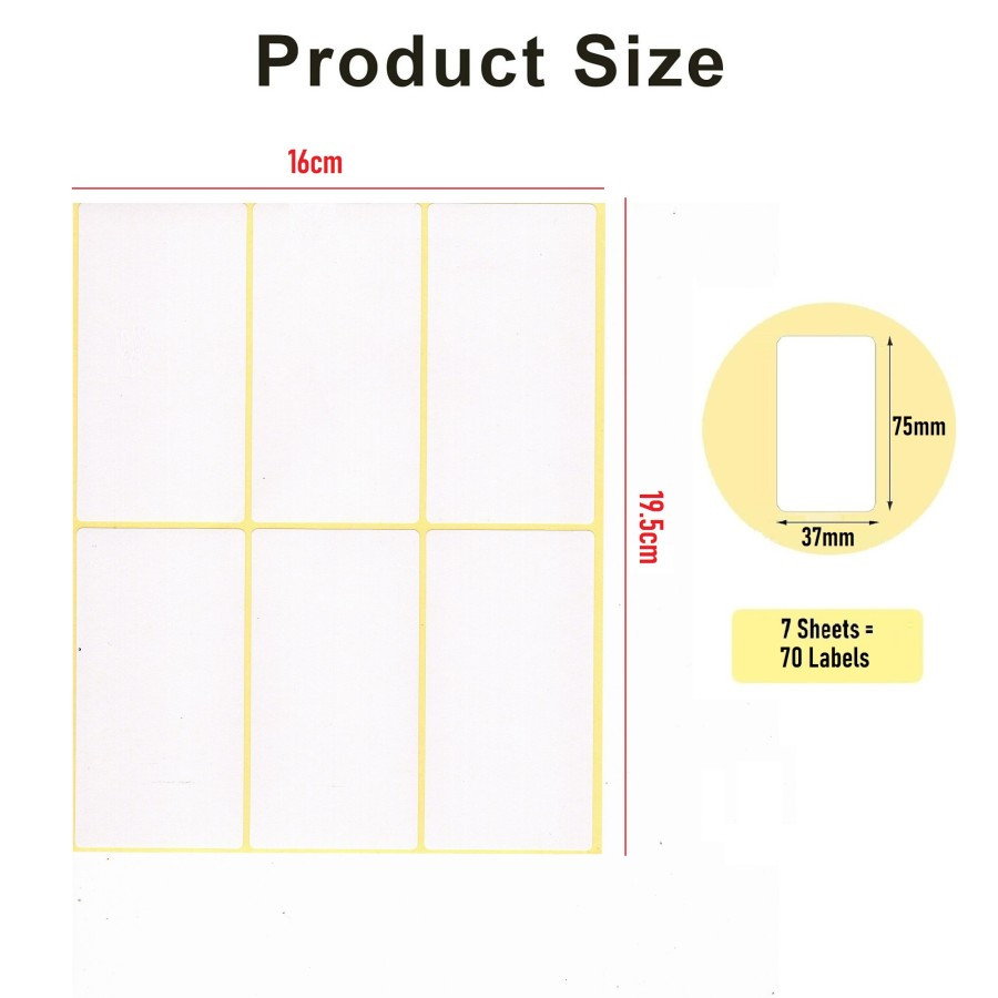 Jual Stiker Label No.101 50x95mm / Self Adhesive Labels 101 / Label ...