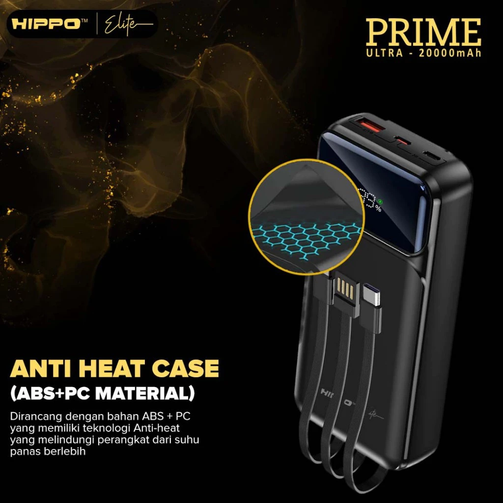 Hippo Elite PowerBank Prime Ultra PD 22,5W 20000mah Fast Charging Power Delivery Power Bank