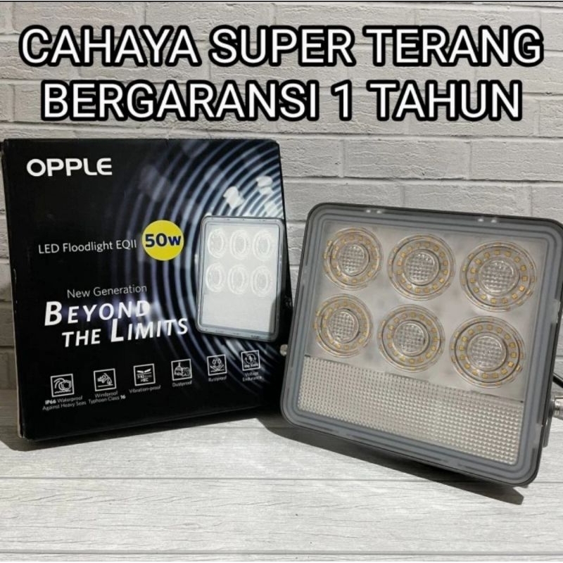 Jual Lampu Led Sorot Tembak Floodlight Eqii Watt Opple Kuning Ww K Garansi Tahun