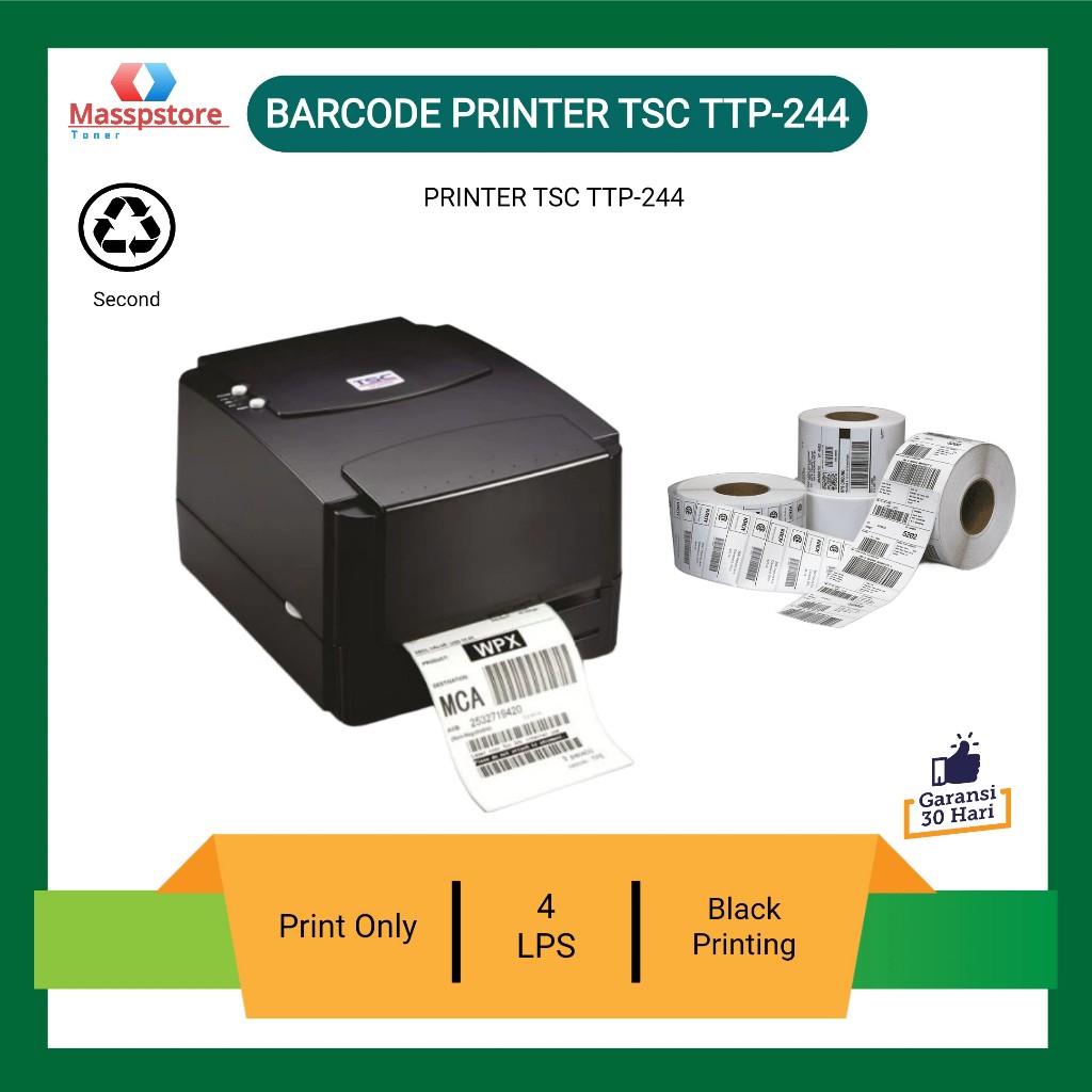 Jual Printer Cetak Resi Barcode Printer Tsc Ttp Cetak Resi Printer Thermal Transfer