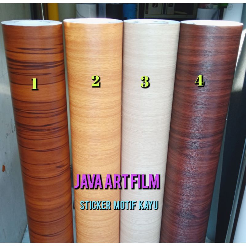 Jual sticker motif serat kayu/stiker lantai/sticker dinding jual ukuran ...