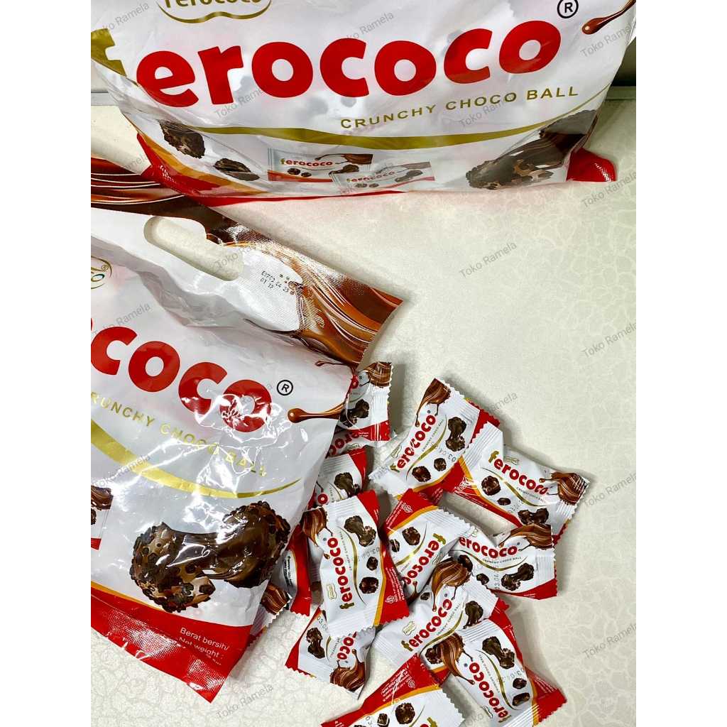 Jual ( ECER )COKELAT FEROCOCO CRUNCHY CHOCO BALL KEMASAN ISI 40pcs ...