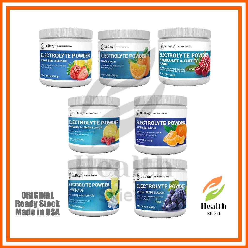 Jual Electrolyte Powder potassium citrate 1000mg Dr Berg, 50 servings