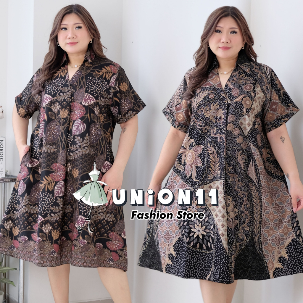 Jual Union Dress Batik Jumbo Wanita Dress Jumbo Wanita Ld Baju Jumbo Wanita Baju