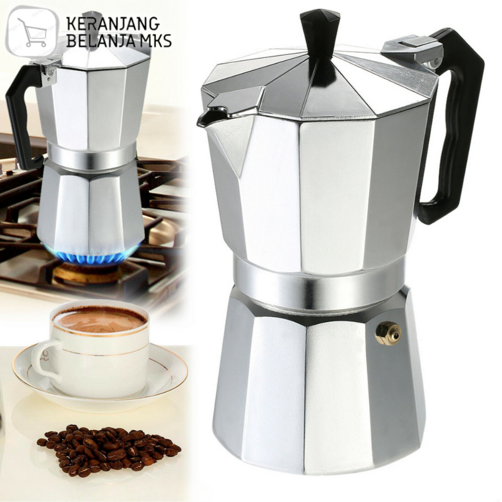 Moka Pot Espresso By Puerto Rican Artists - 6 Cups Italian Coffee Maker