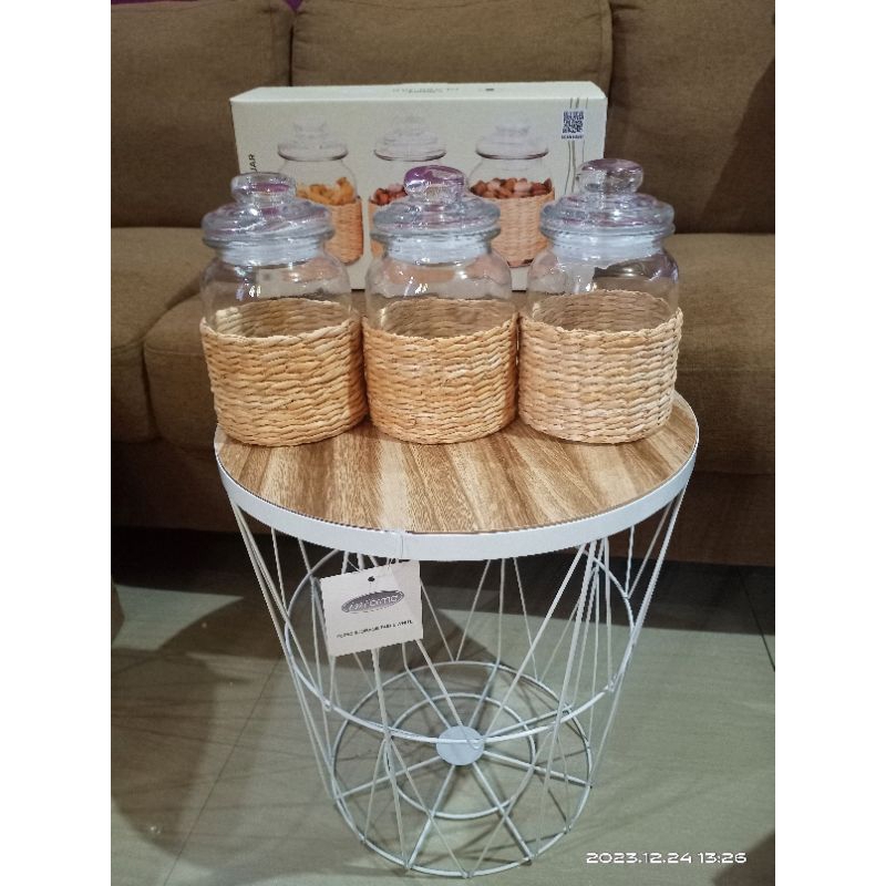 Jual toples kaca informa hakko isi 3 950ml gratis packing kayu | Shopee ...