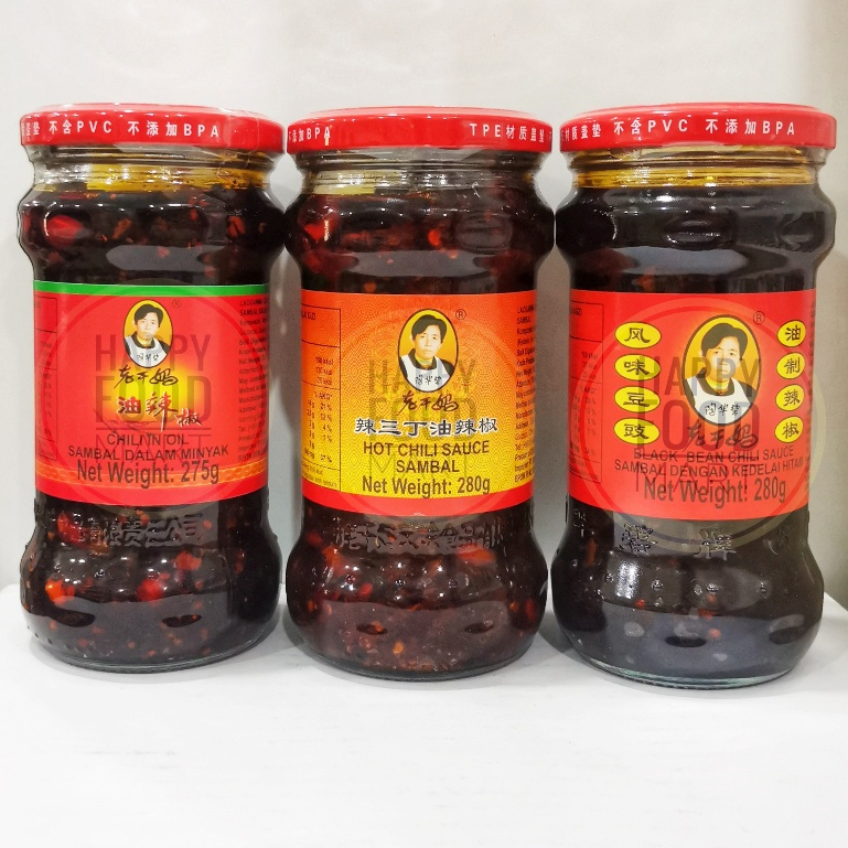 Jual [BPOM RI] LAOGANMA CHILI IN OIL/LAO GAN MA BLACK BEAN HOT CHILI