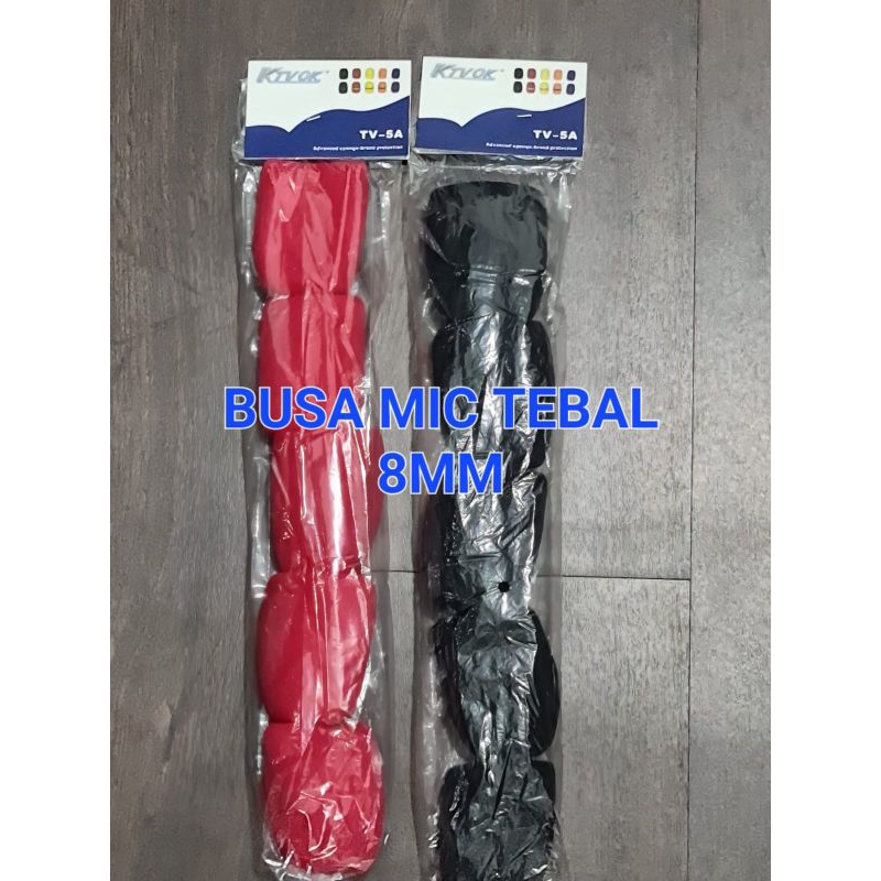 Jual BUSA MIC TEBAL 8MM MERAH DAN HITAM | Shopee Indonesia