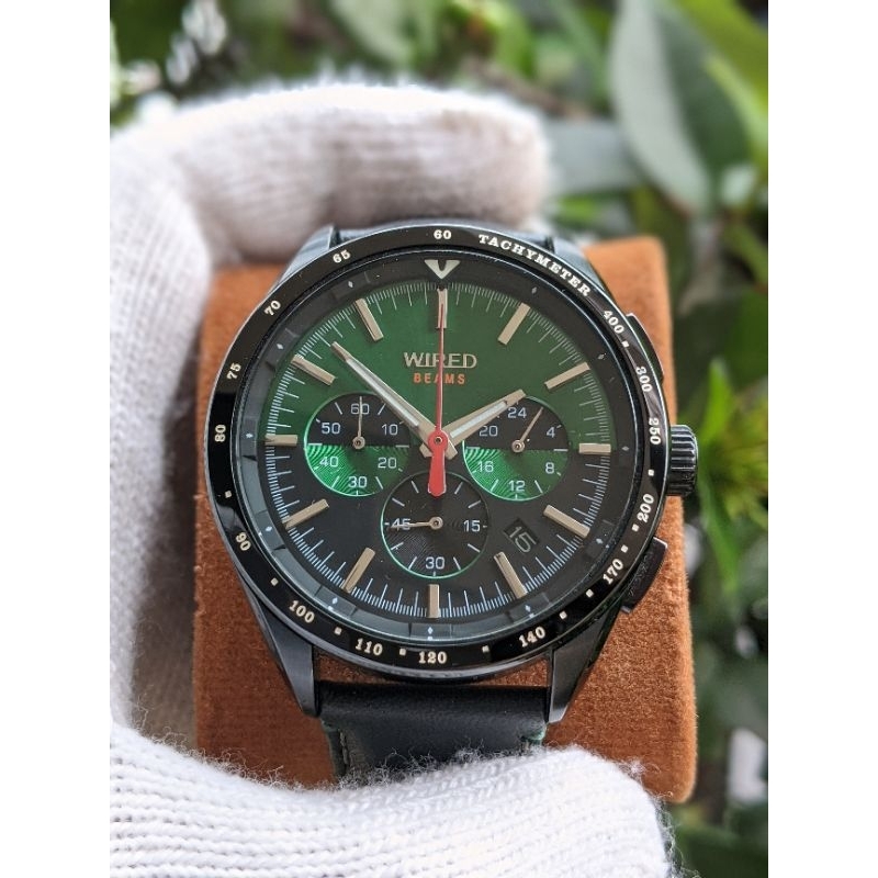 Jual Seiko Green Wired x Beams Chronograph JDM Original Big size