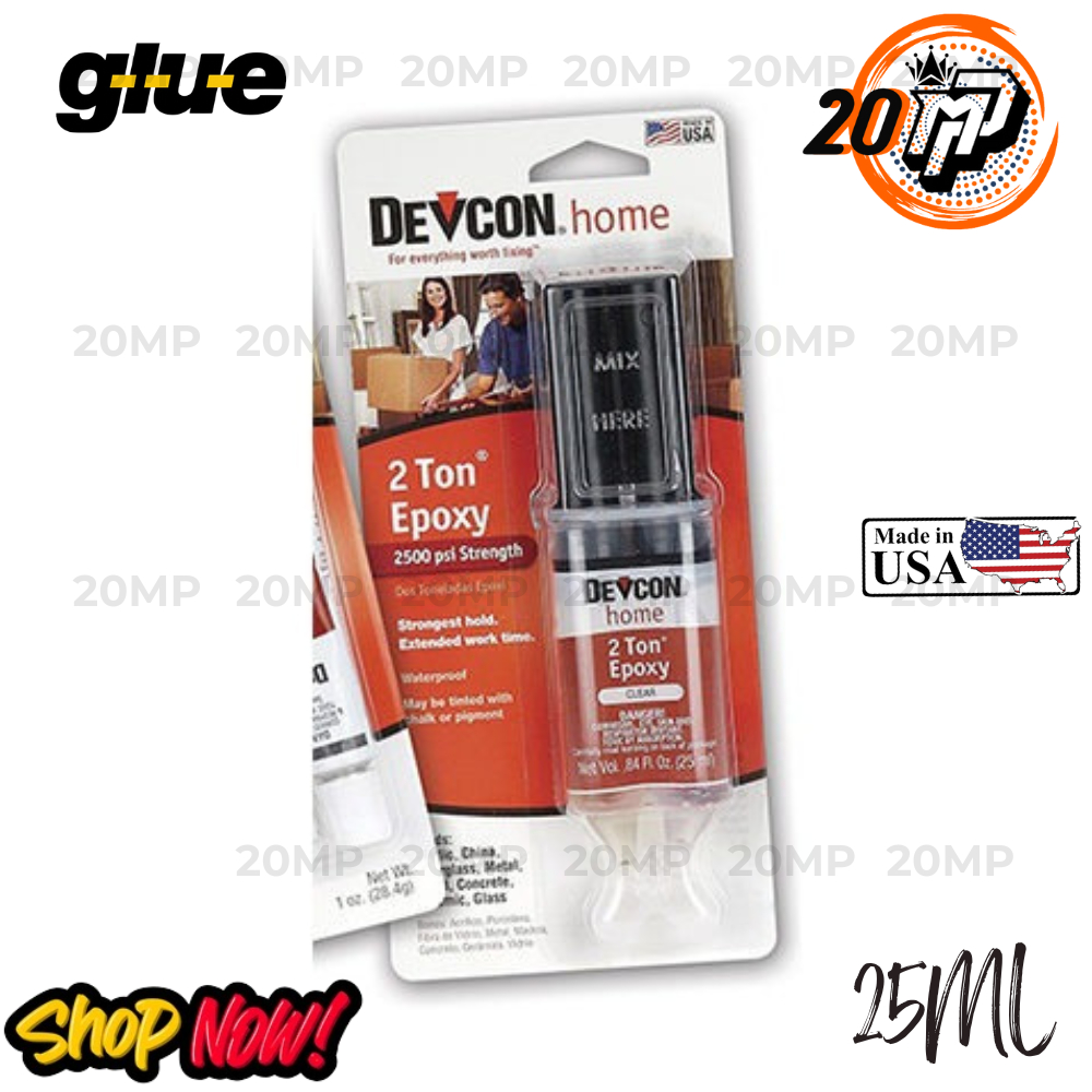 Jual Lem Epoxy Devcon USA 2 Ton Multifungsi 1 OZ Clear Bening 2500 Psi ...
