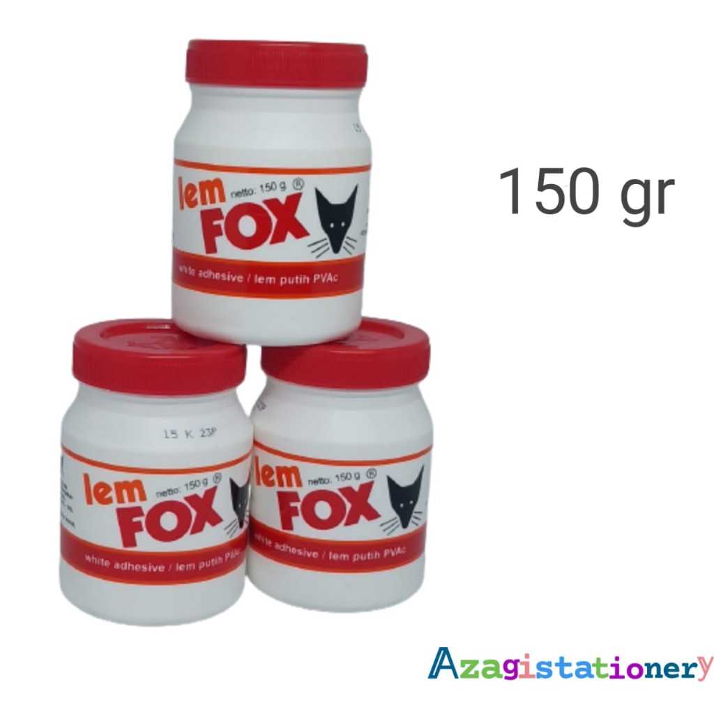 Jual Lem Fox Putih Lem Pvac Lem Kertas Putih Merk Fox Botol