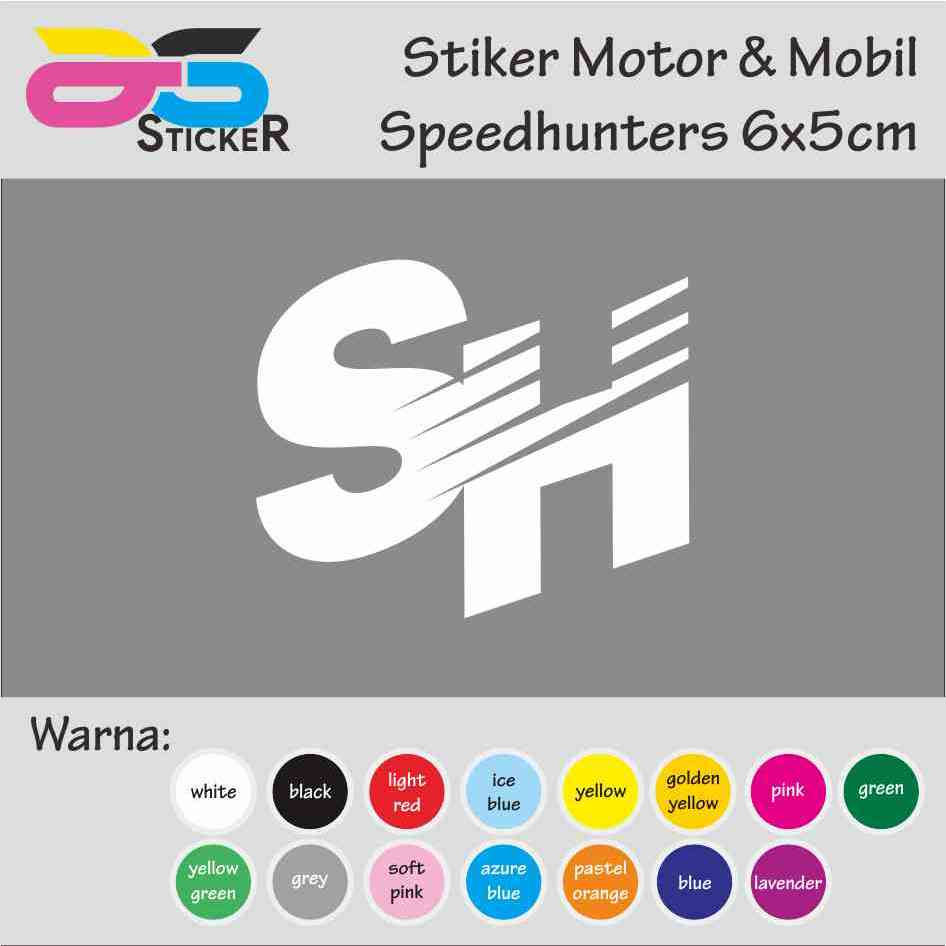 Jual Cutting Sticker - Stiker Speedhunters Logo 6x5cm | Shopee Indonesia