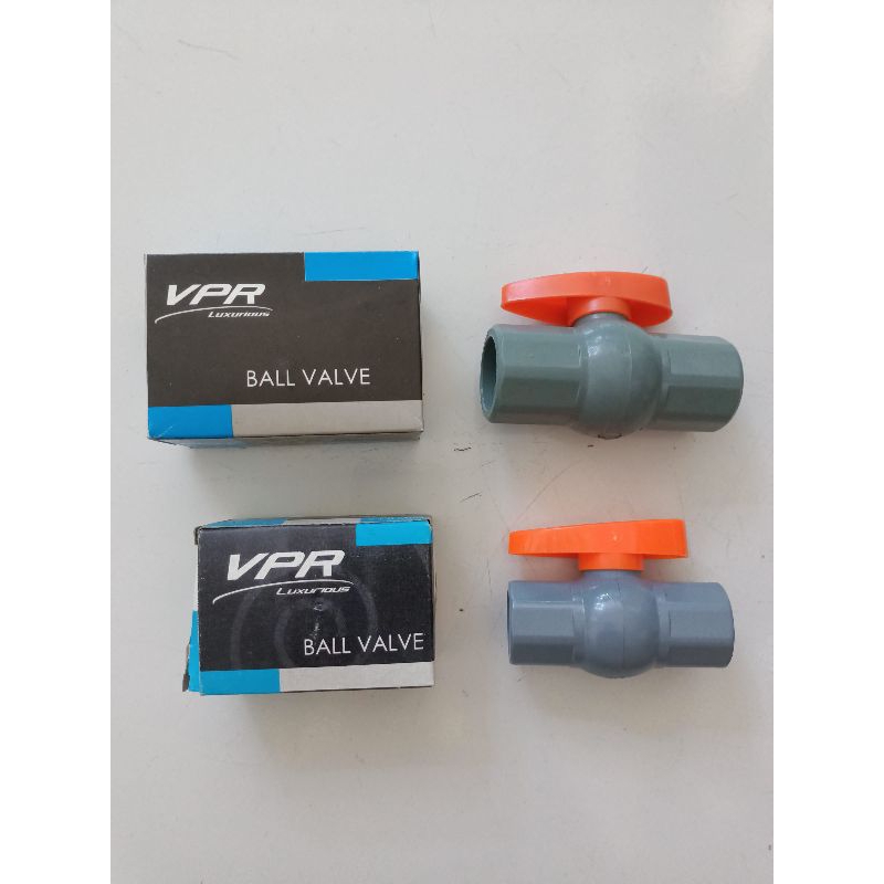 Jual Stop Kran Pvc Ball Valve Vpr 1 2inch 3 4 Inch Shopee Indonesia