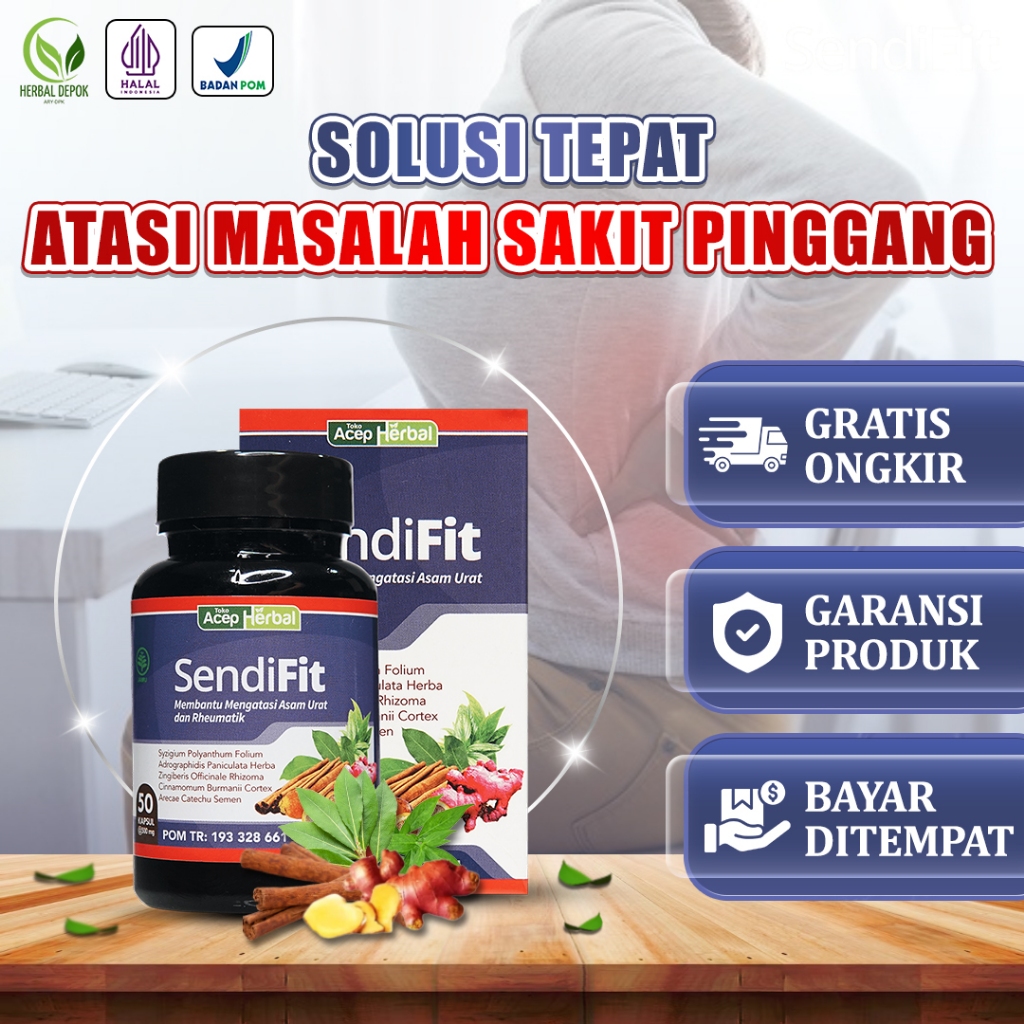 Jual Obat Pinggang Kaku Pegal Sakit Pingang Nyeri Sendi Herbal