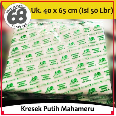 Kresek Laundry Ukuran 40 Warna Putih atau Merah isi 50 lembar