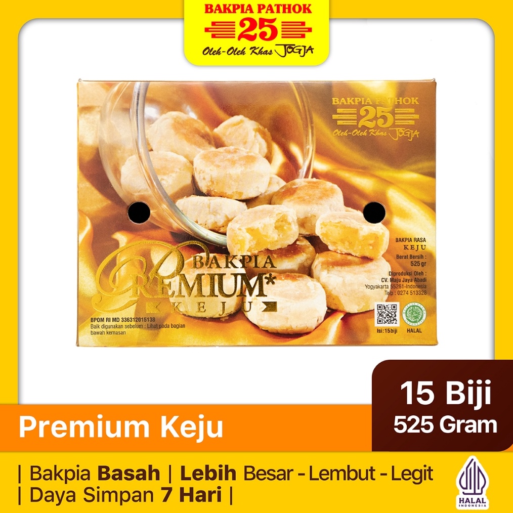 Jual Original Bakpia Pathok 25 Premium Keju OlehOleh Khas Jogja murah ...