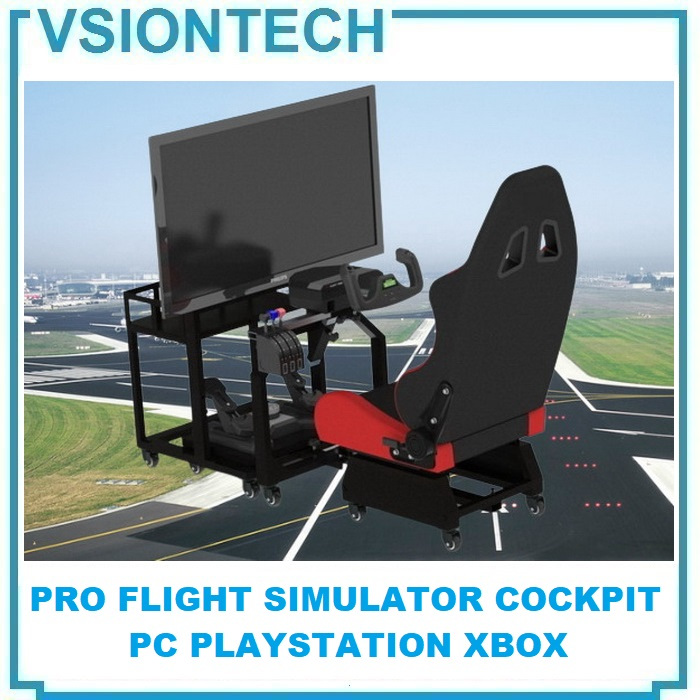 Jual Pro Flight Simulator Cockpit Kursi Gaming Sim Rig PC PS4 PS5 Xbox ...
