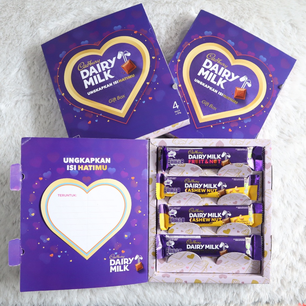 Jual Cadbury Dairy Milk Gift Box Edition (Edisi Valentine) Shopee