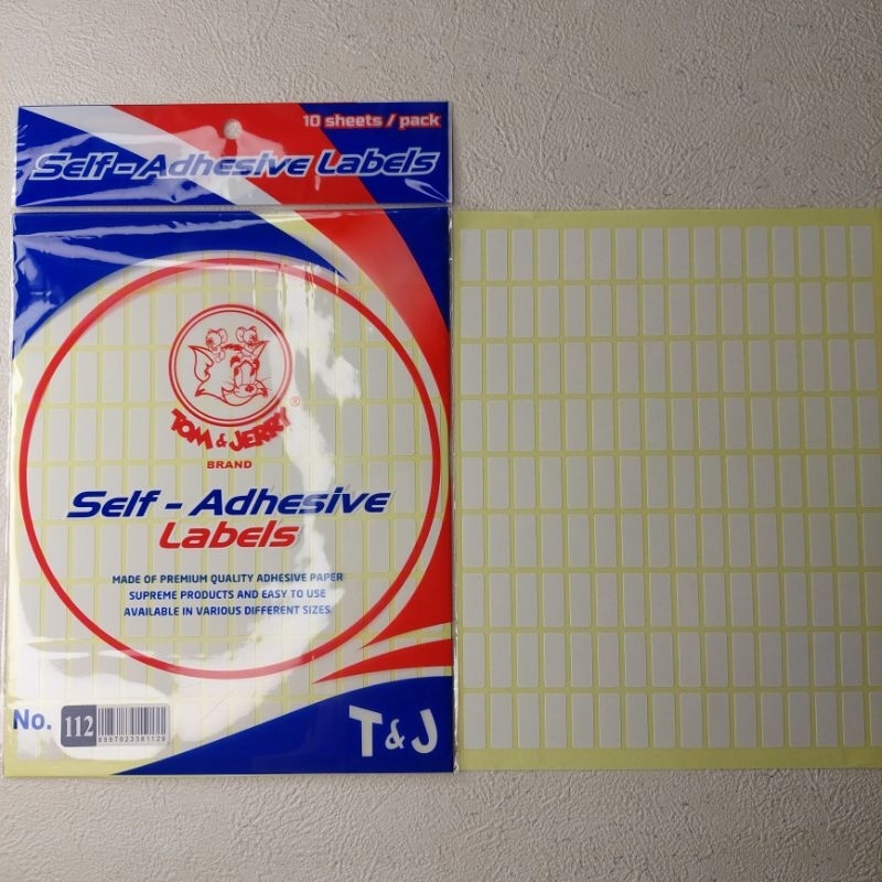 Jual Stiker LABEL TOM ANX JERRY NO.112/ PERPAK | Shopee Indonesia