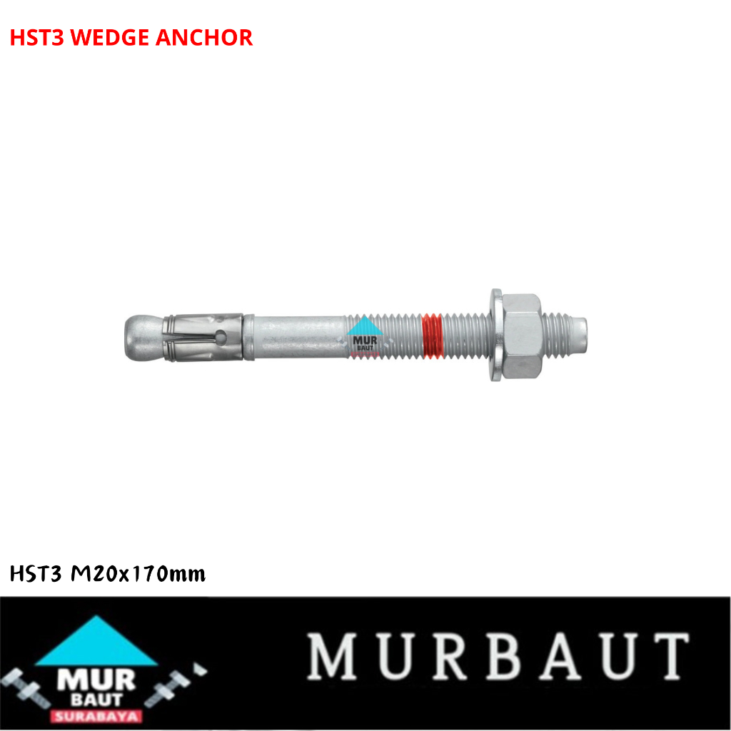 Jual DYNABOLT HILTI HST3 M20 X 170mm WEDGE ANCHOR Item Number 2105891