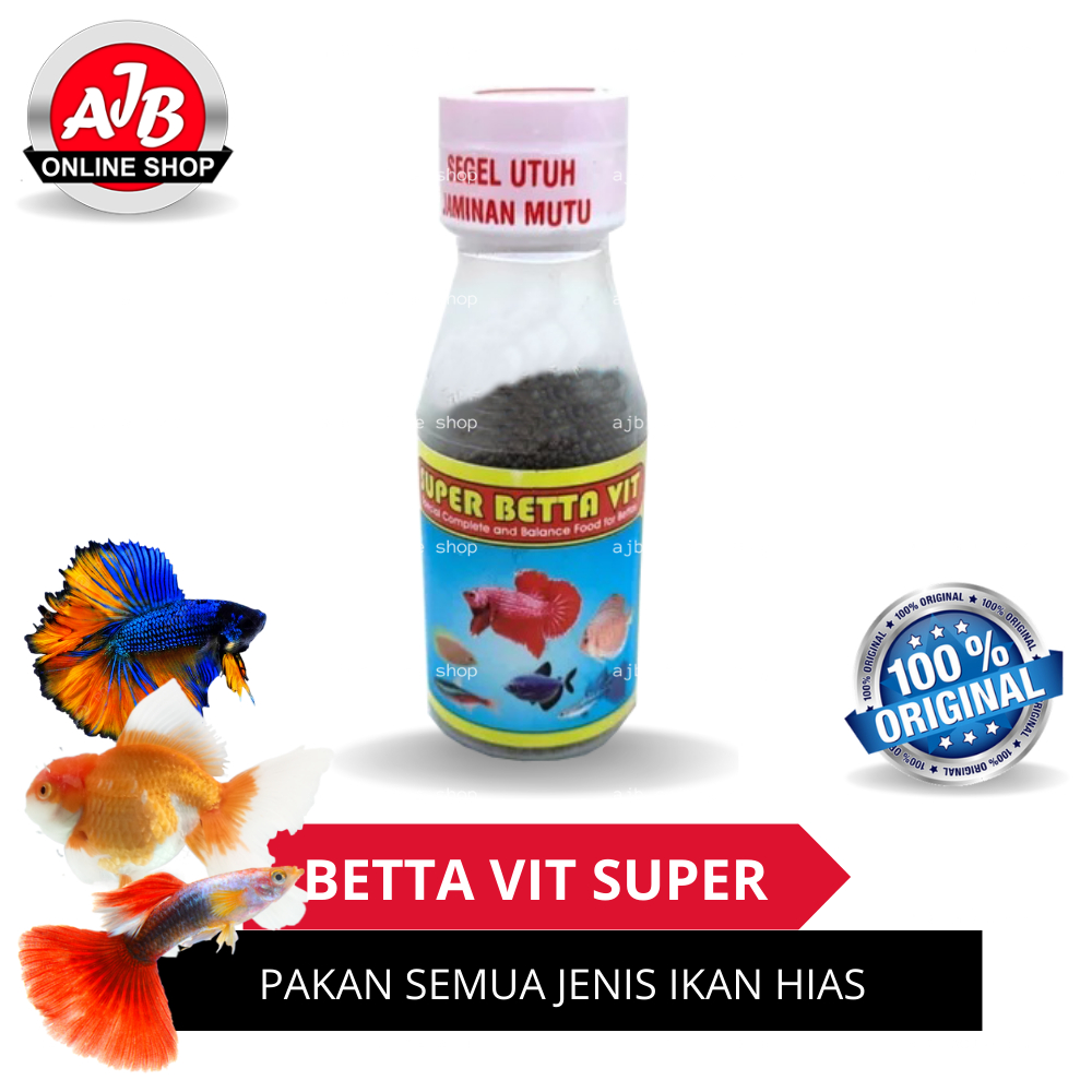 Jual Betta Vit Super Pakan Ikan Hias Cupang Guppy Tetra Neon Dan Ikan