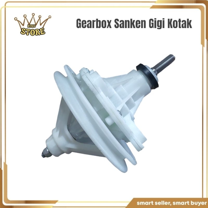 Jual Gearbox Mesin Cuci SANKEN Kotak Umum Gear Box 2 Tabung Sanken As Gigi Kotak Shopee