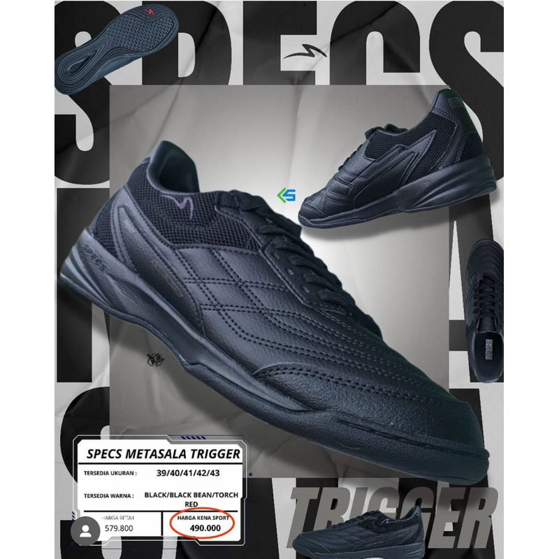 Jual SPECS FUTSAL METASALA TRIGGER | Shopee Indonesia