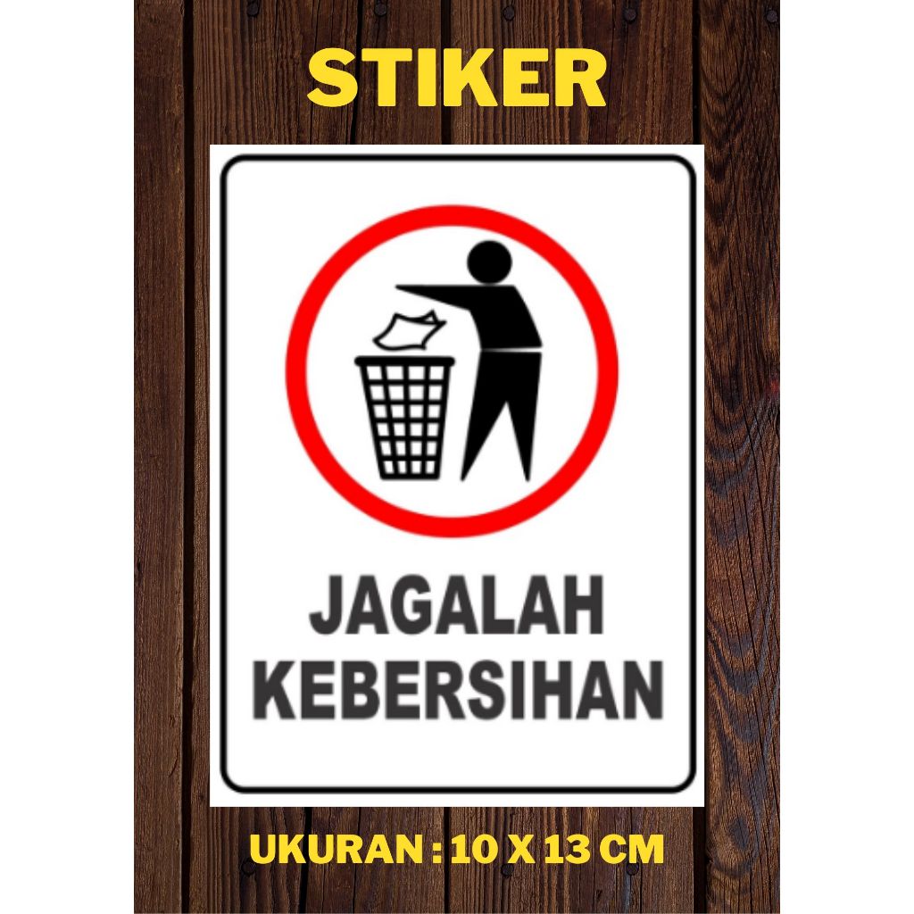 Jual Sticker Himbauan Tempat Sampah Organik, Non Organik, Sampah Medis ...