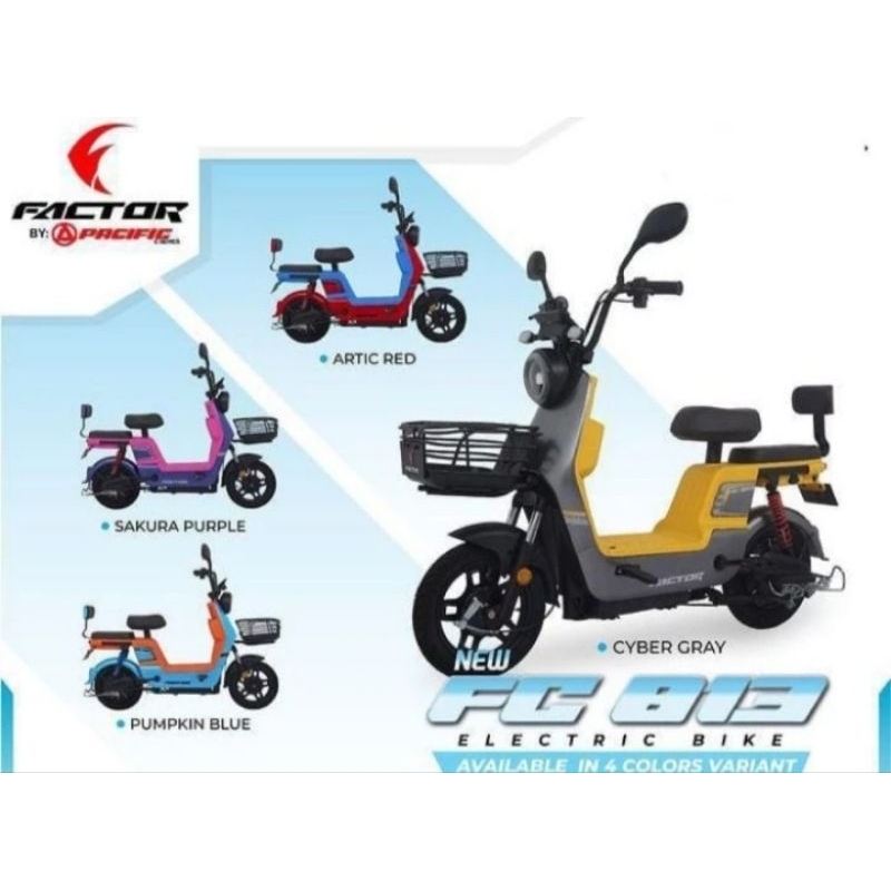 Jual SEPEDA LISTRIK FACTOR 813 BY PACIFIC GARANSI RESMI | Shopee Indonesia