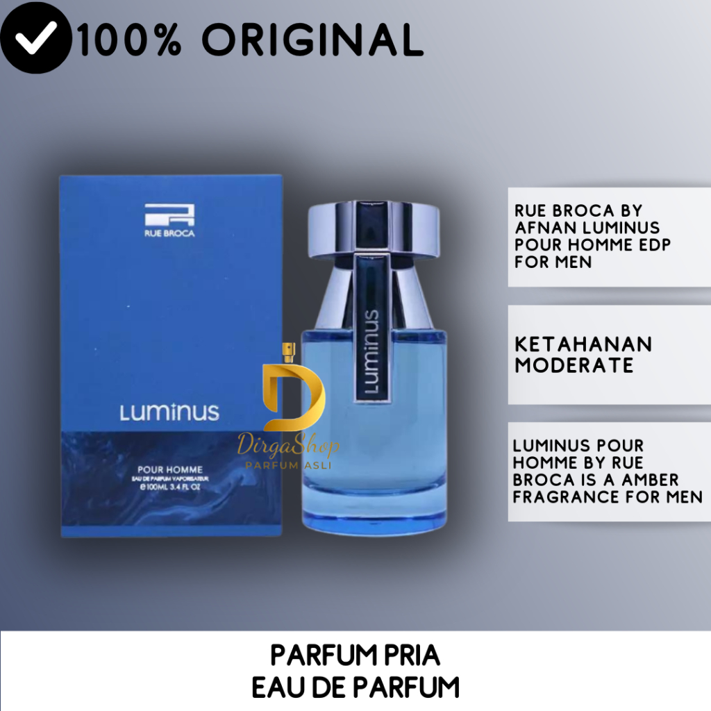 Jual Rue Broca by AFNAN Luminus Pour Homme EDP For Men | Shopee Indonesia