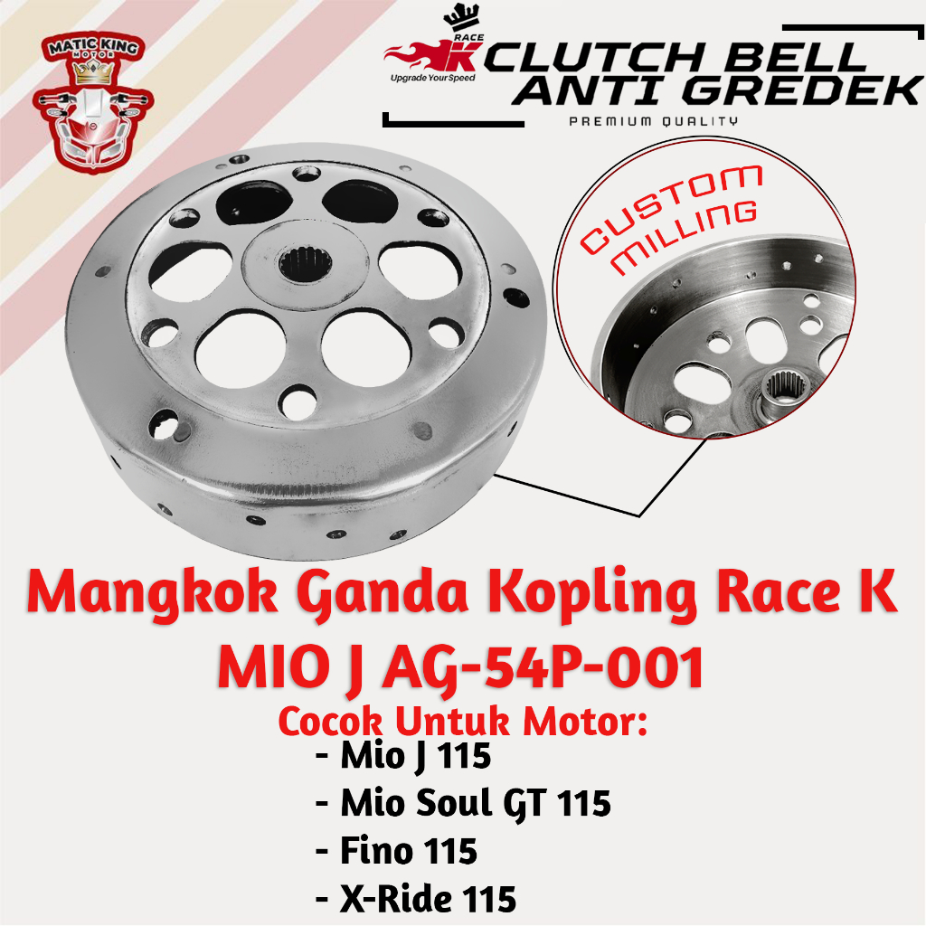 Jual Mangkok Rumah Kampas Ganda Kopling Mio M3 S Z Fino Soul GT Xride