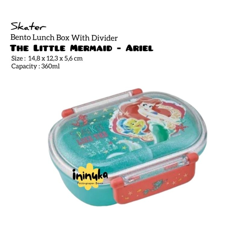 Jual [Skater] Bento Lunch Box The Little Mermaid Ariel Kotak Makan ...