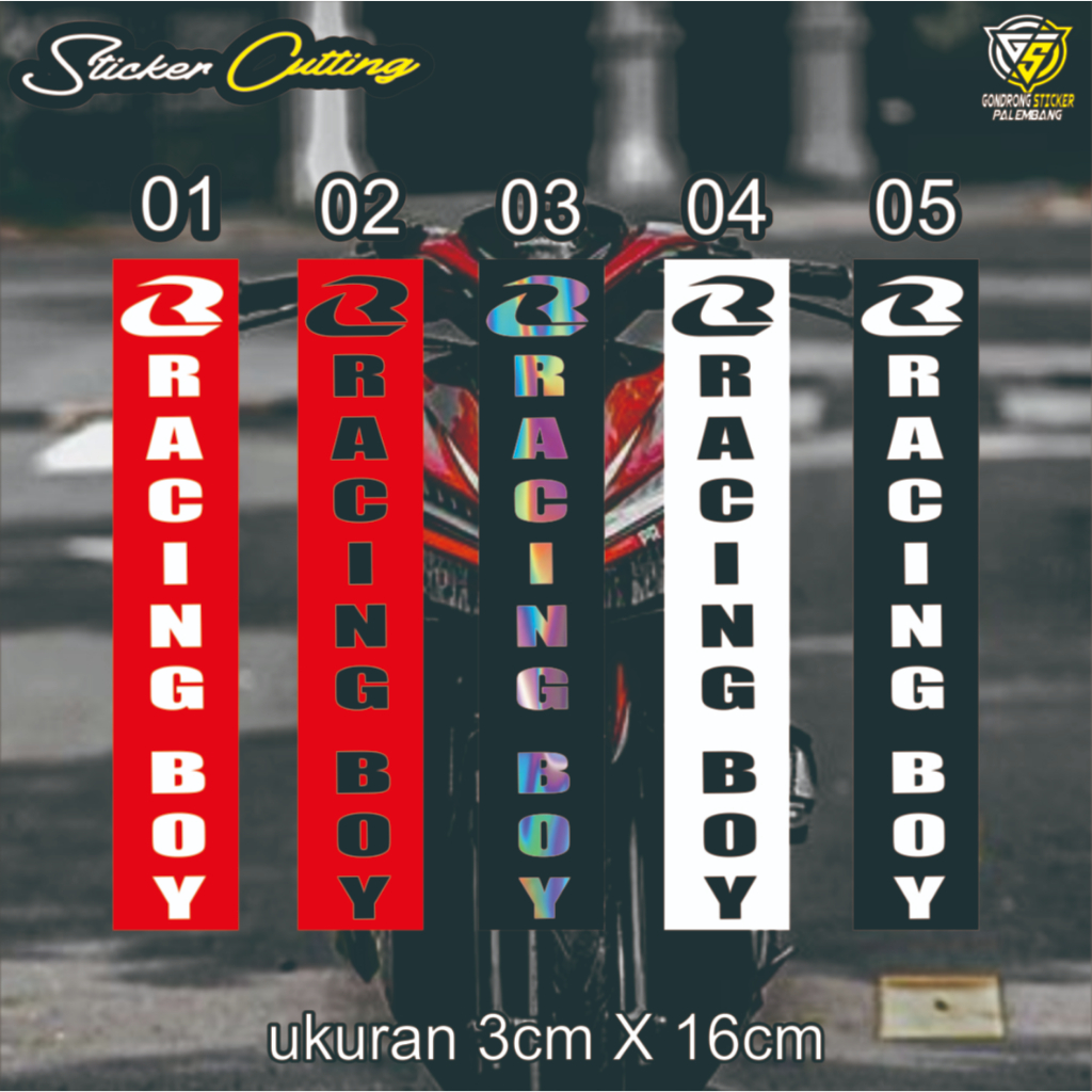 Jual Sticker Cutting Shock Depan RCB Stiker All Motor | Shopee Indonesia