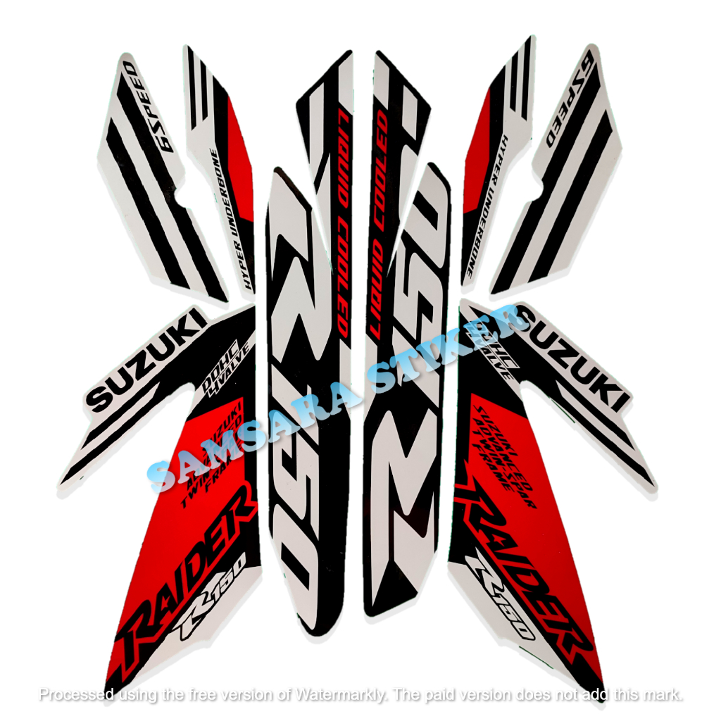 Jual STICKER STRIPING MOTOR RAIDER R150 2022 STANDAR FULL SET | Shopee ...