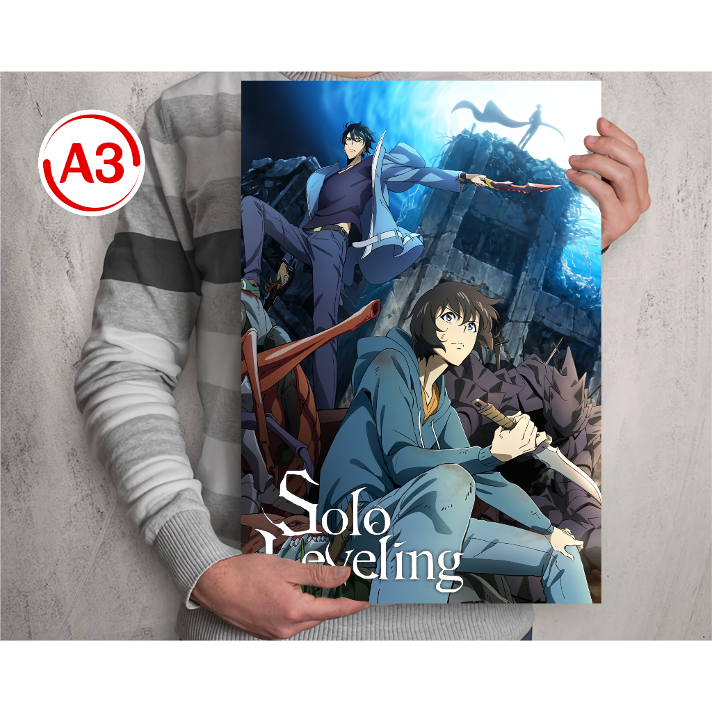 Jual Koleksi Poster A3 Anime Solo Leveling Mashle Magic And Muscle ...