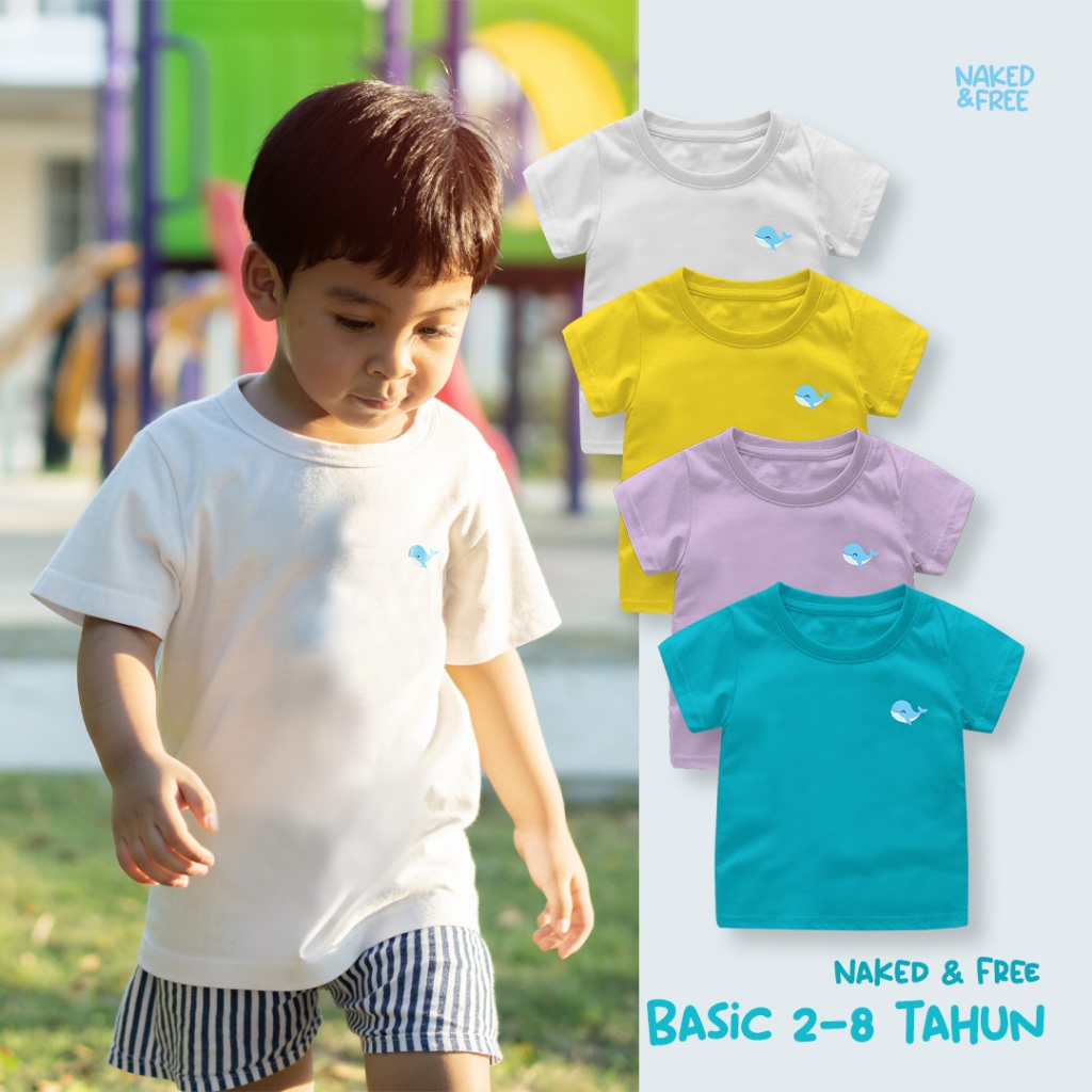 anak naked Jual Naked & Free Kaos Basic Bayi Anak TMascot Nafwhal Bahan Cotton Combed  30S | Shopee Indonesia