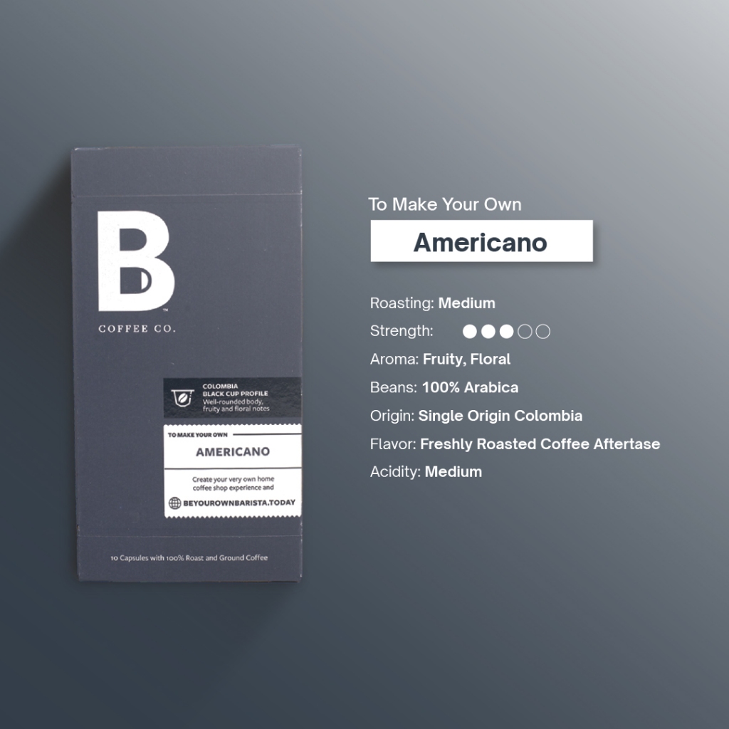 Jual B Coffee Co. Colombia Americano Kopi Kapsul Nespresso Compatible ...