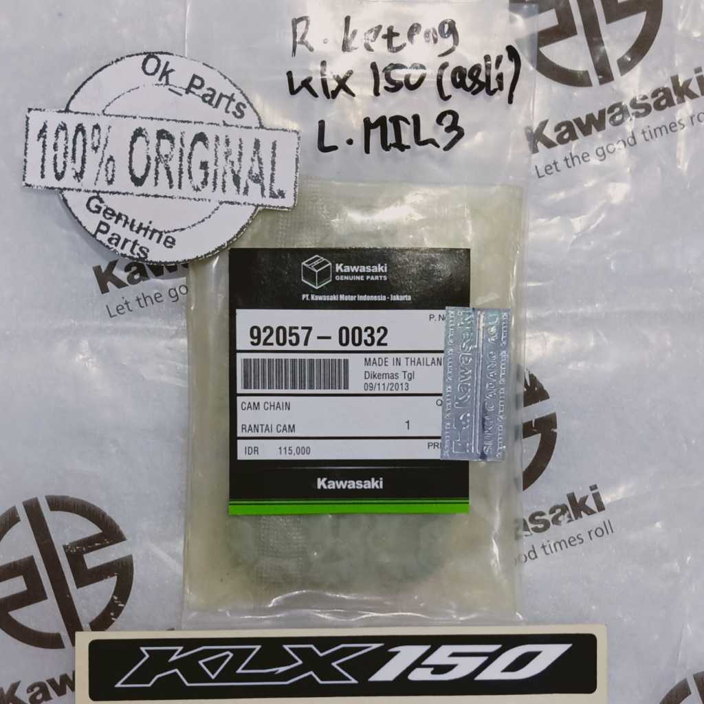 Jual 92057 0032 Rantai Keteng Mesin Kamprat KLX 150 All Series 3x4 94L ...