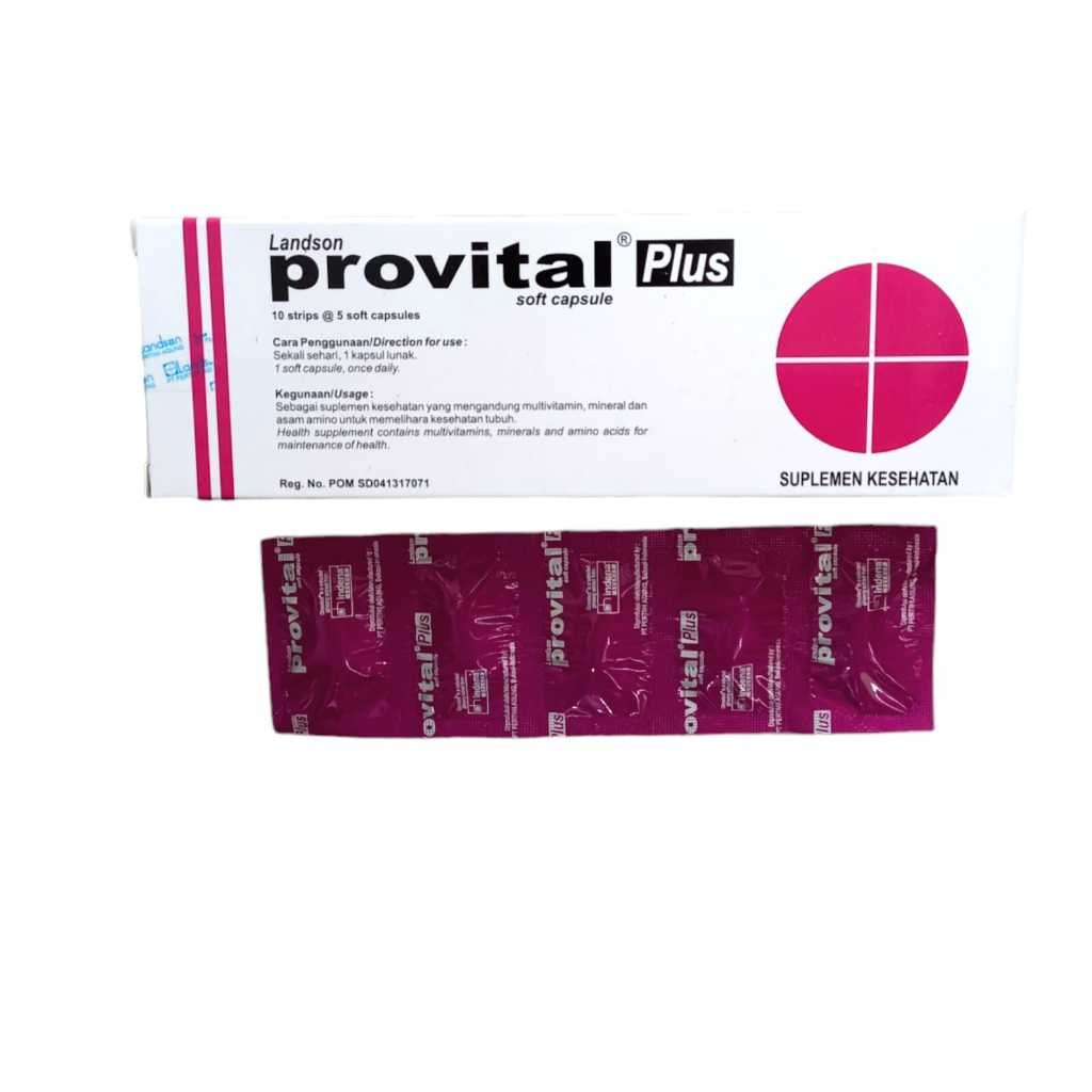 Jual Provital plus Provital plus 50 kapsul Provital | Shopee Indonesia